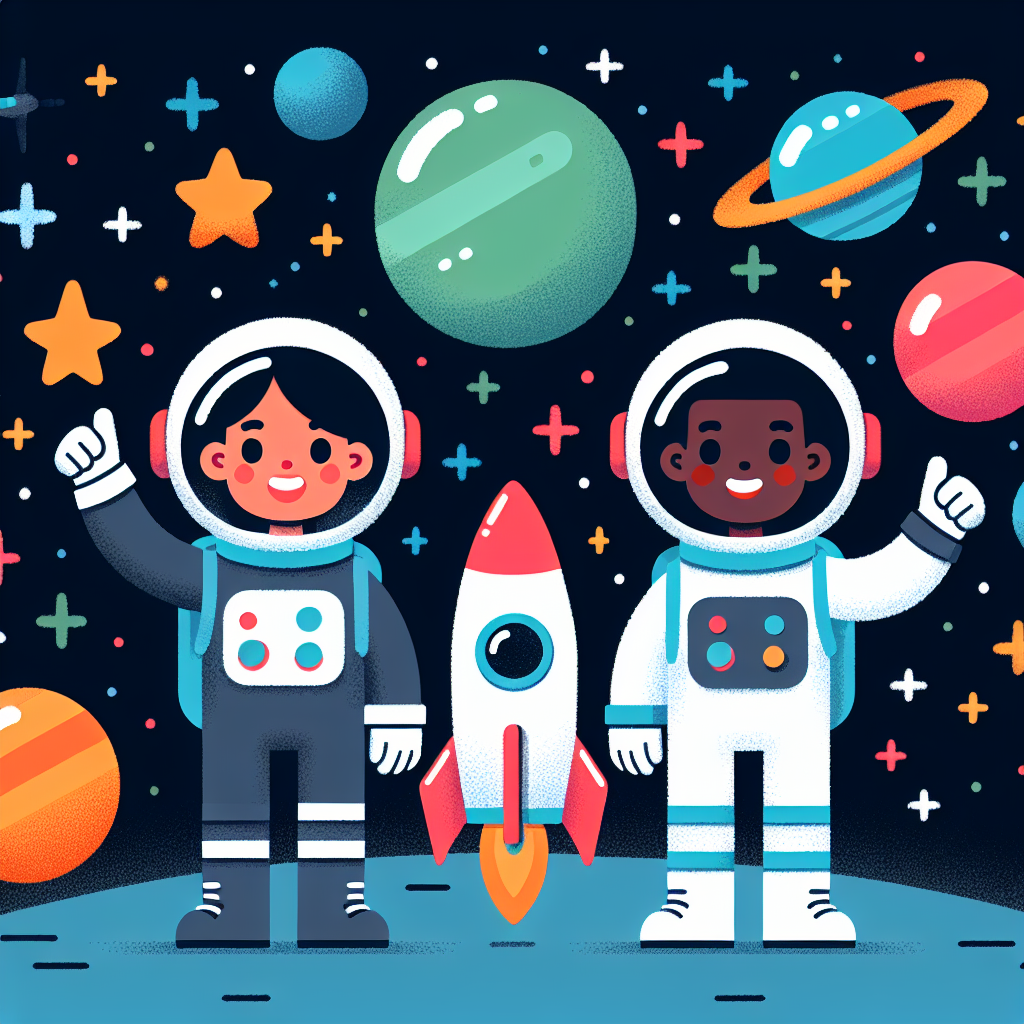 Space Astronaut Adventure Painting Number Kit