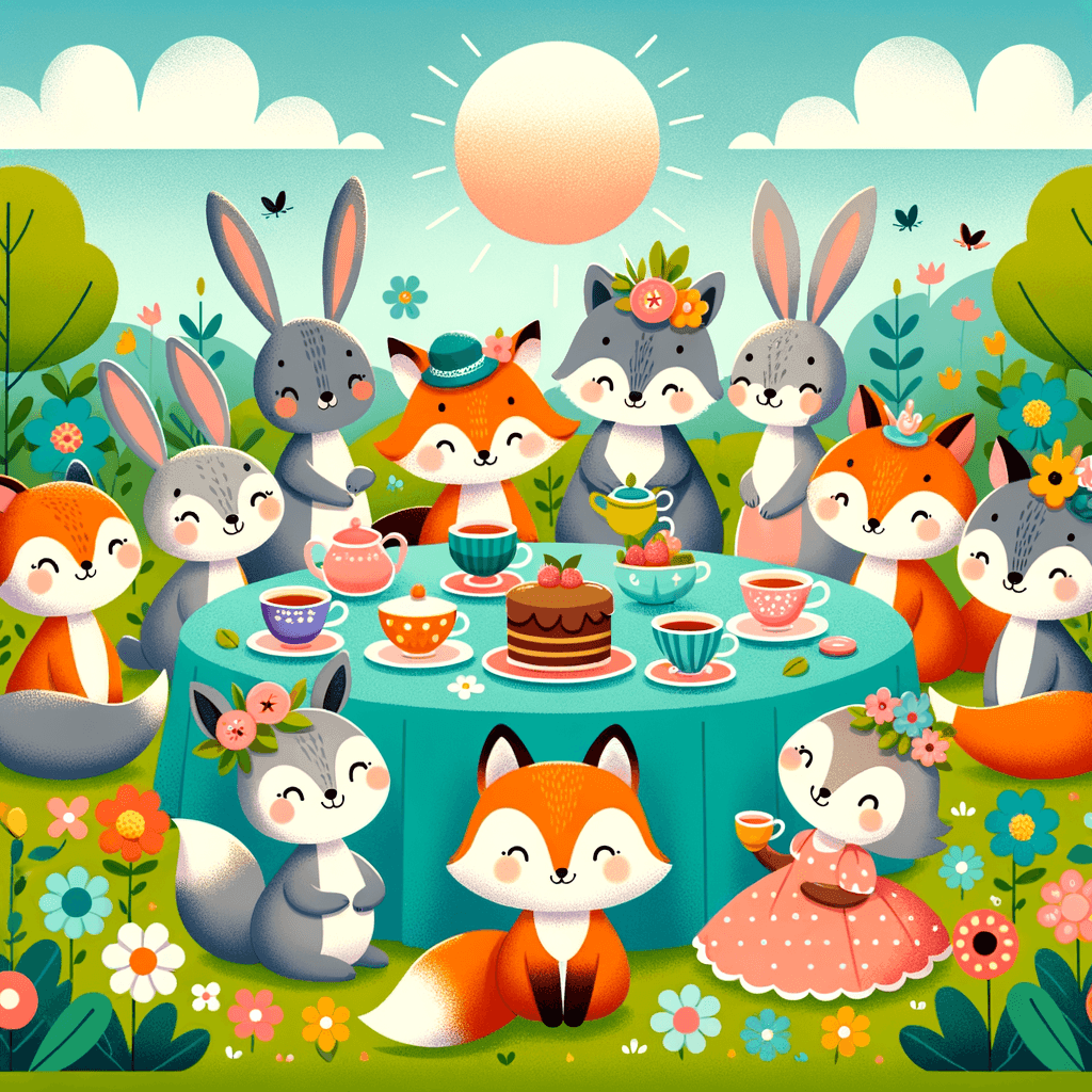 Sweet Tea Party DIY Paint By Numbers