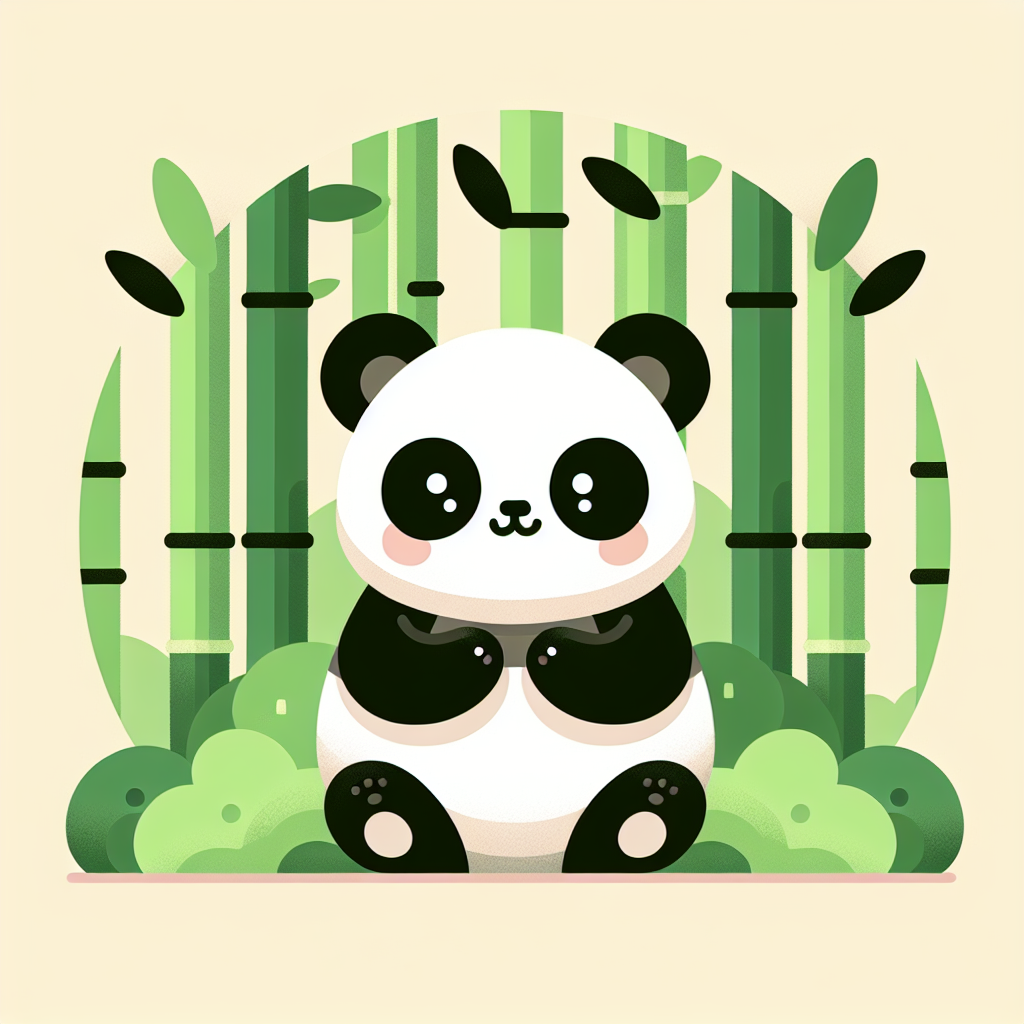 Panda Bamboo Paradise Paint By Numbers