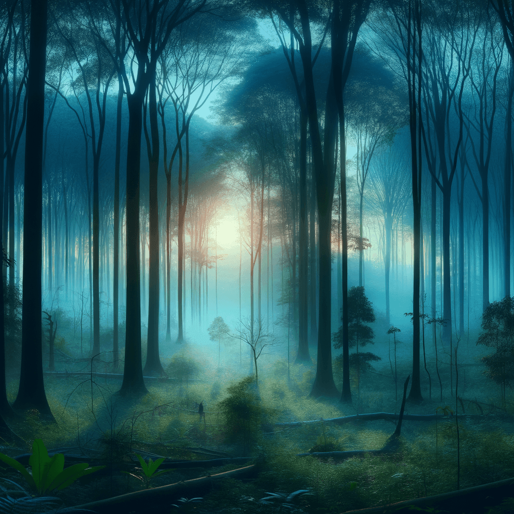 Quiet Forest Morning Numbered Painting Kits