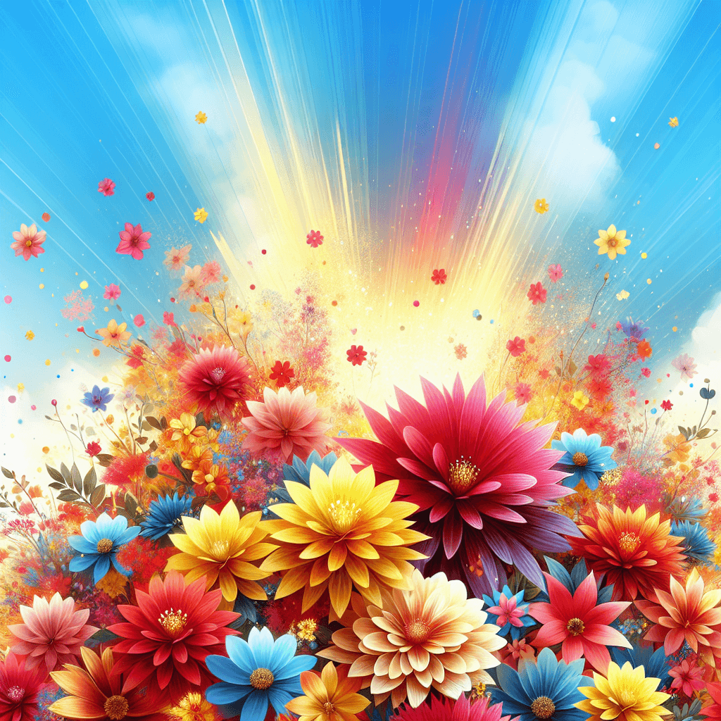 Floral Extravaganza Celebration Paint By Color