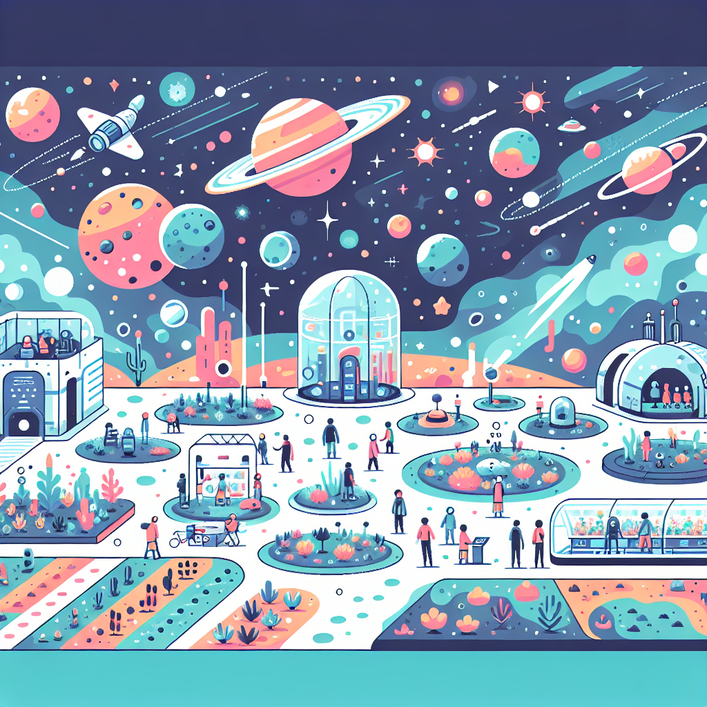 Space Colony Painting By Numbers Kit