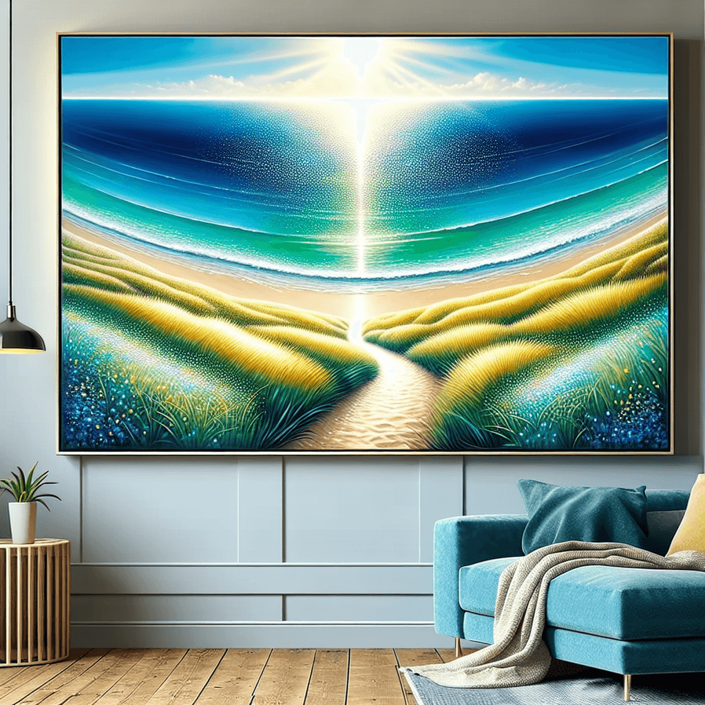 Sunlit Coastal Path Paint By Number