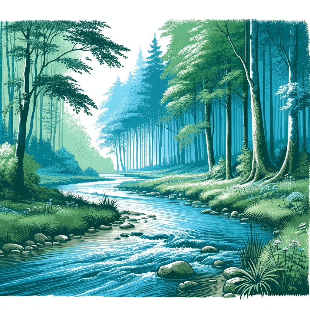 Cascading Stream Paint By Number