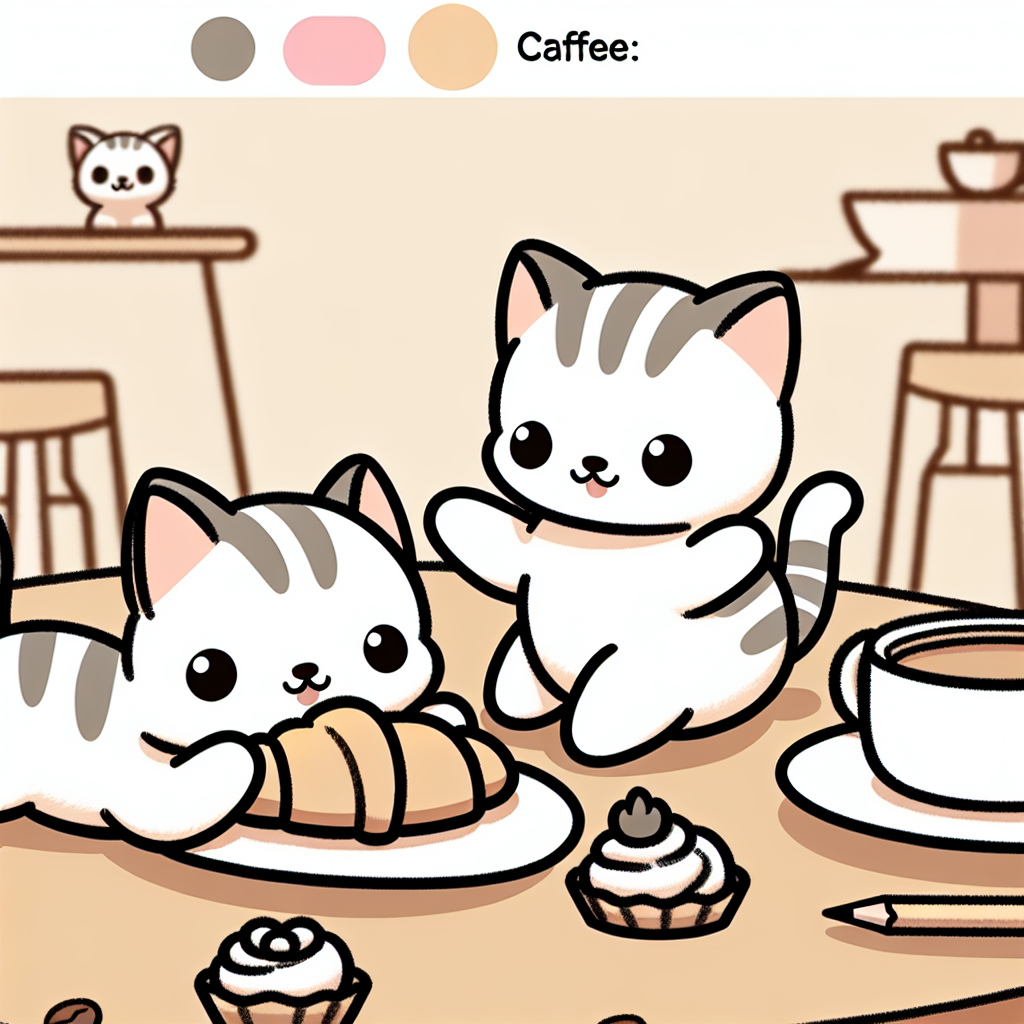 Curious Cat Cafe Numbered Painting Kits