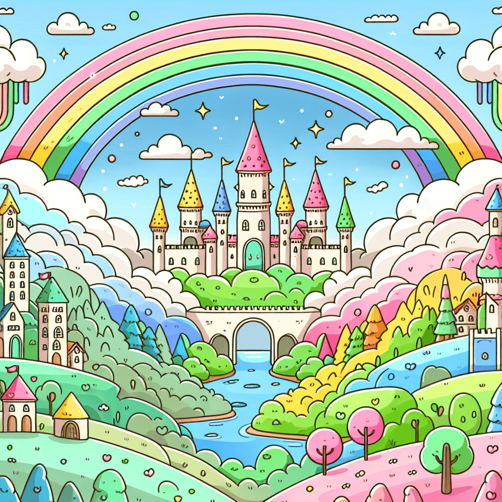 Rainbow Castle Dreams Paint By Number