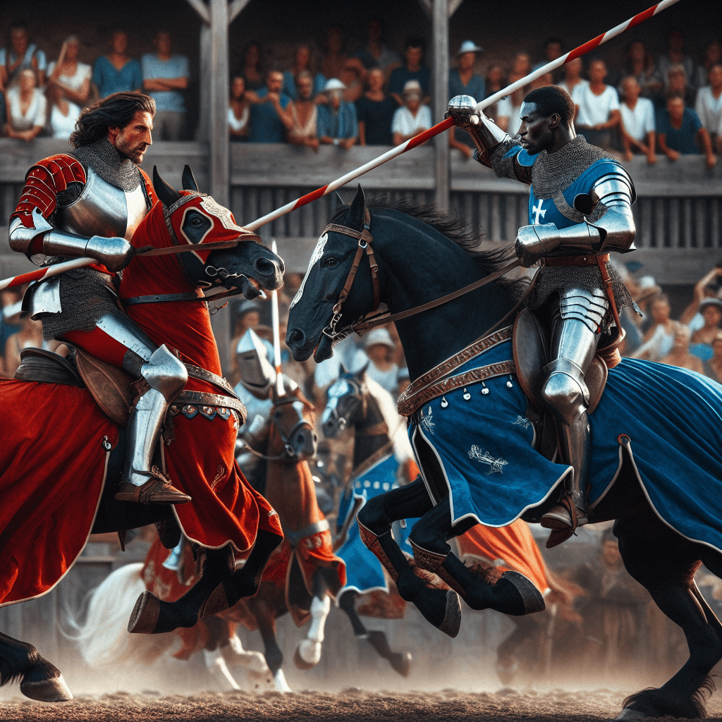Dynamic Medieval Tournament Paint By Numbers