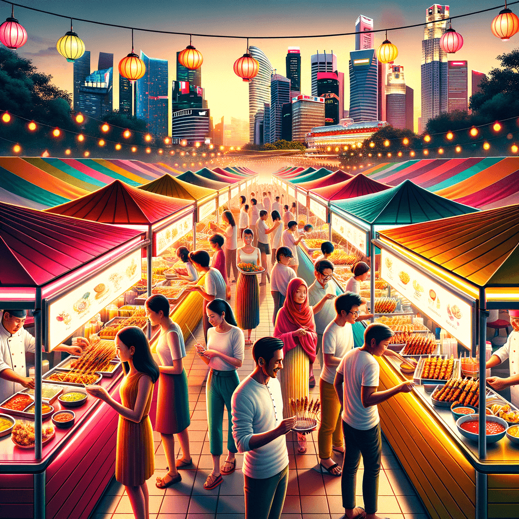 Singapore Food Festival - Singapore Paint By Color