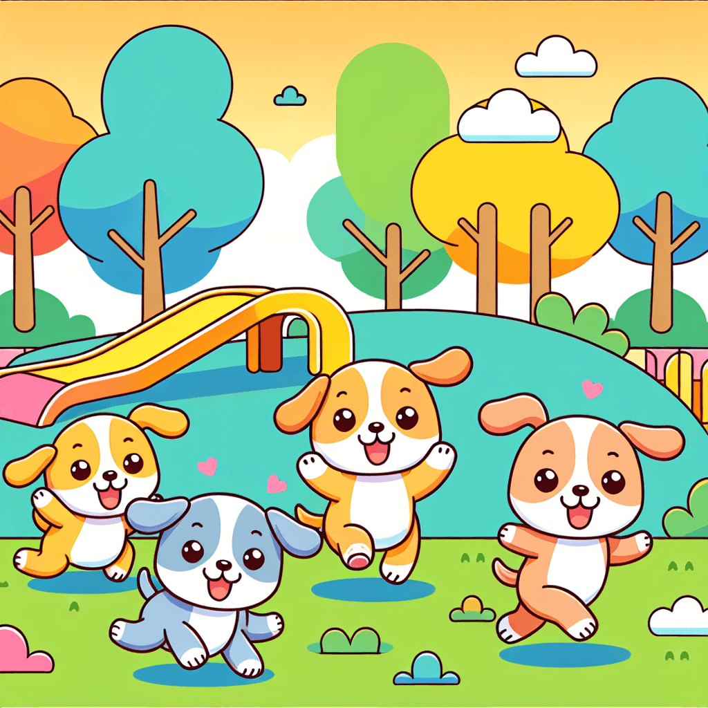 Puppy Playground Pals Paint By Number