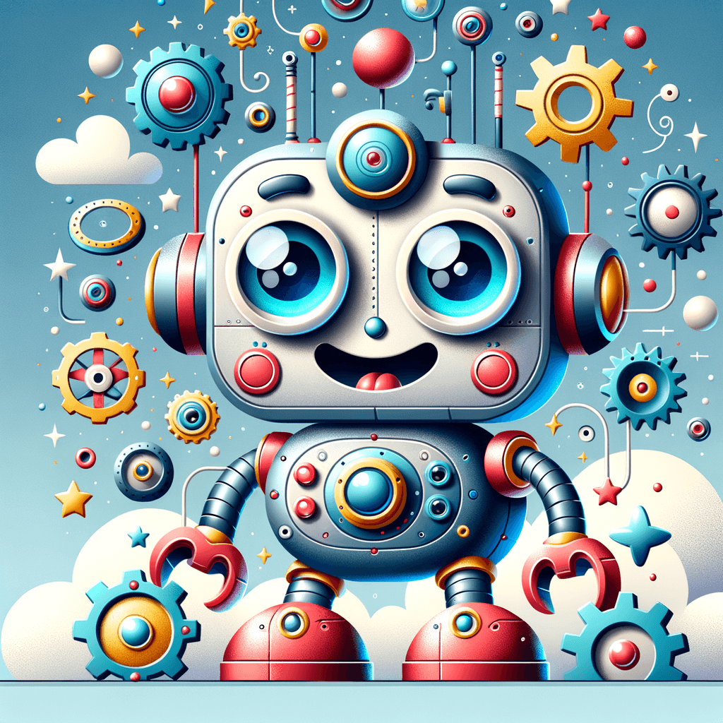 Happy Robot Adventure Paint By Color