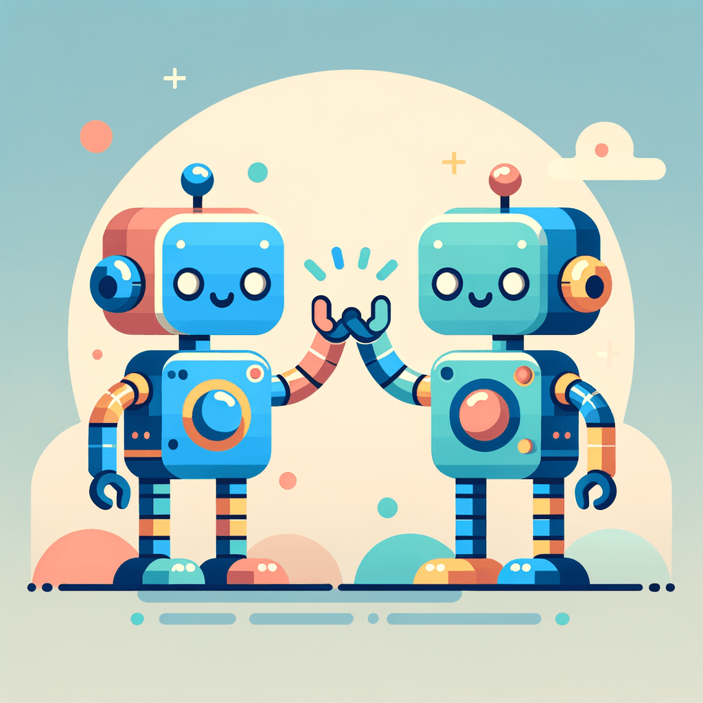 Whimsical Robot Friends Paint By Numbers Art
