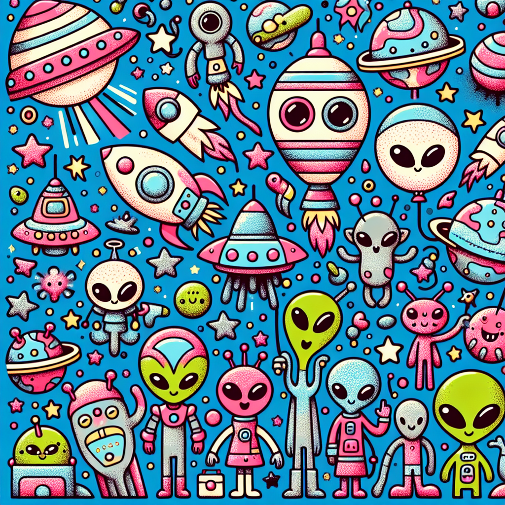 Intergalactic Adventure Party Paint By Numbers Kits