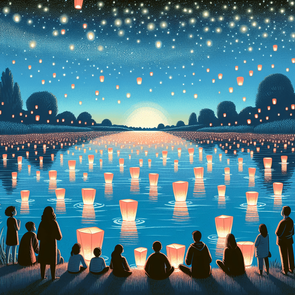 Floating Lantern Festival - USA Painting By Numbers Kit