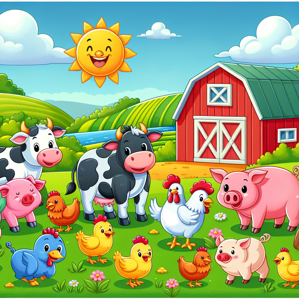 Cheery Farm Scene Paint By Numbers Kits