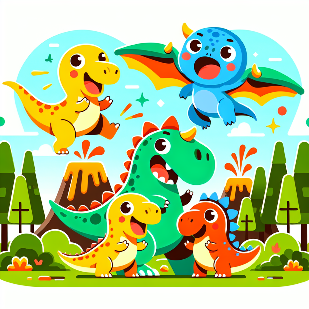 Bouncy Dinosaur Family Numbered Painting Kits