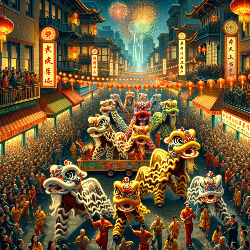 Lunar New Year Parade - San Francisco, USA Painting By Numbers Kit