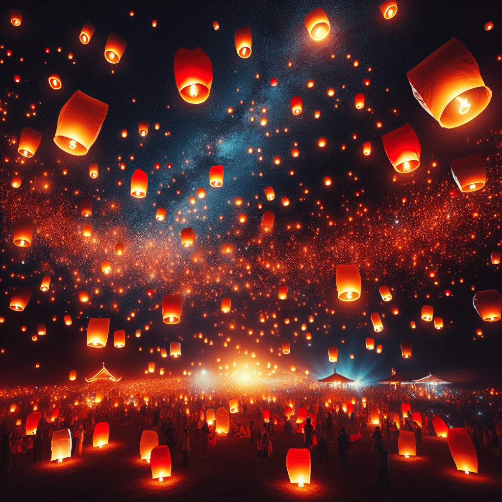 Mystic Lantern Festival Paint By Numbers Kits
