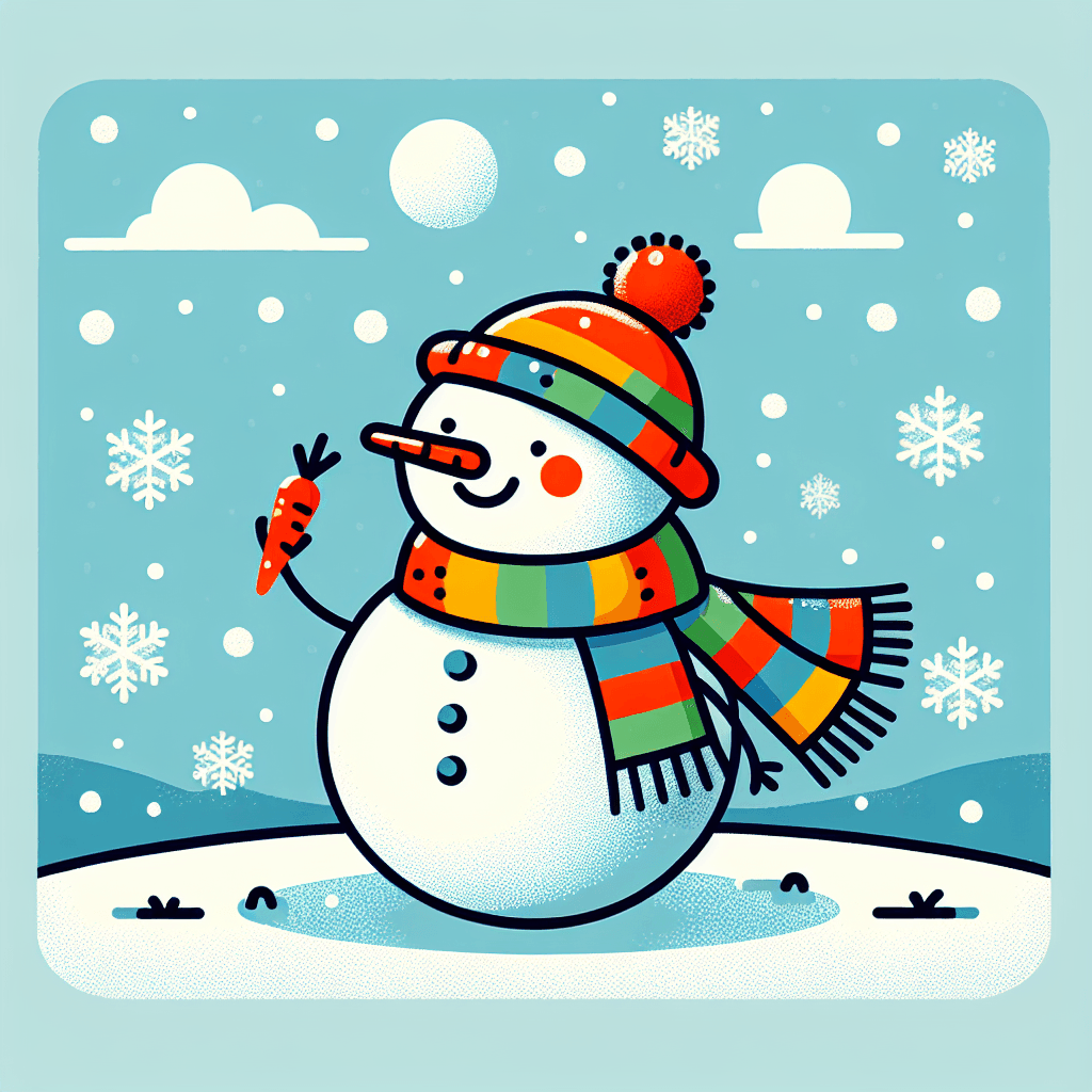 Silly Snowman Paint By Color