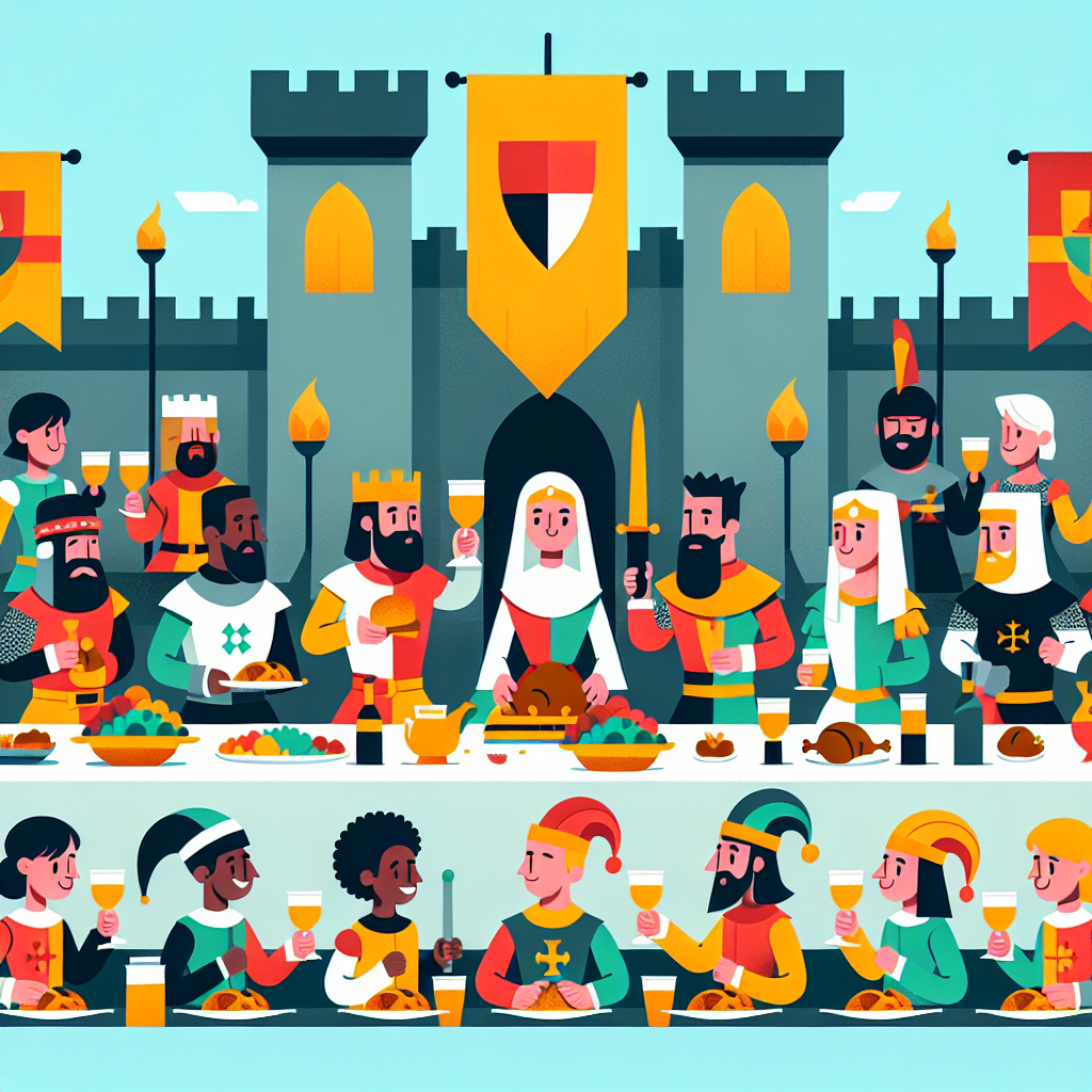 Medieval Feast And Fables Number Painting
