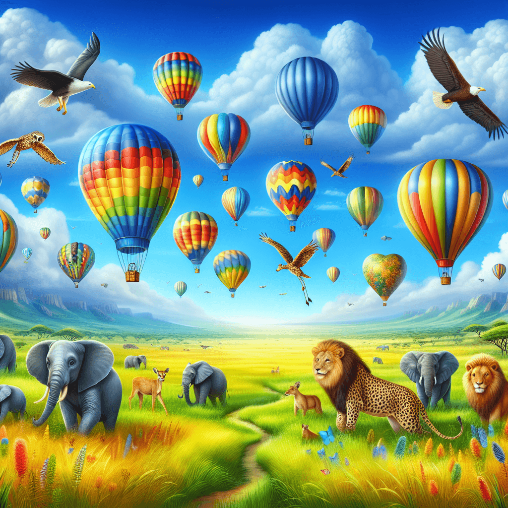 Colorful Balloon Safari Paint By Numbers Kits