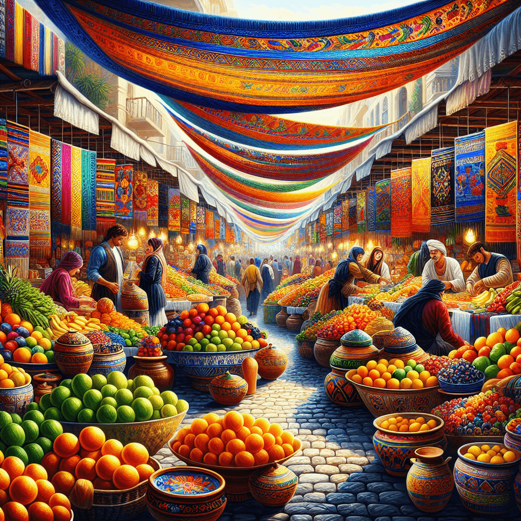 Grecian Market Delight Paint By Numbers Art