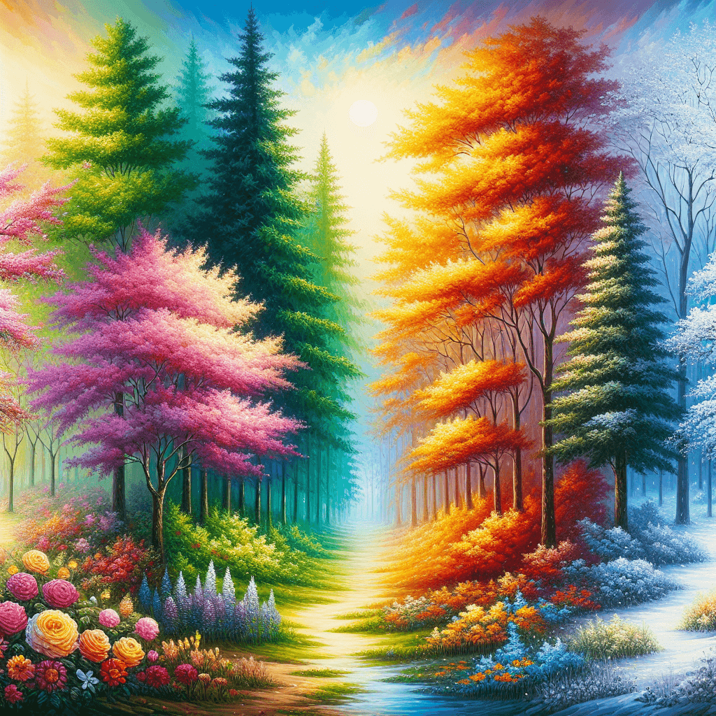 Enchanting Seasons Of Change Paint By Numbers