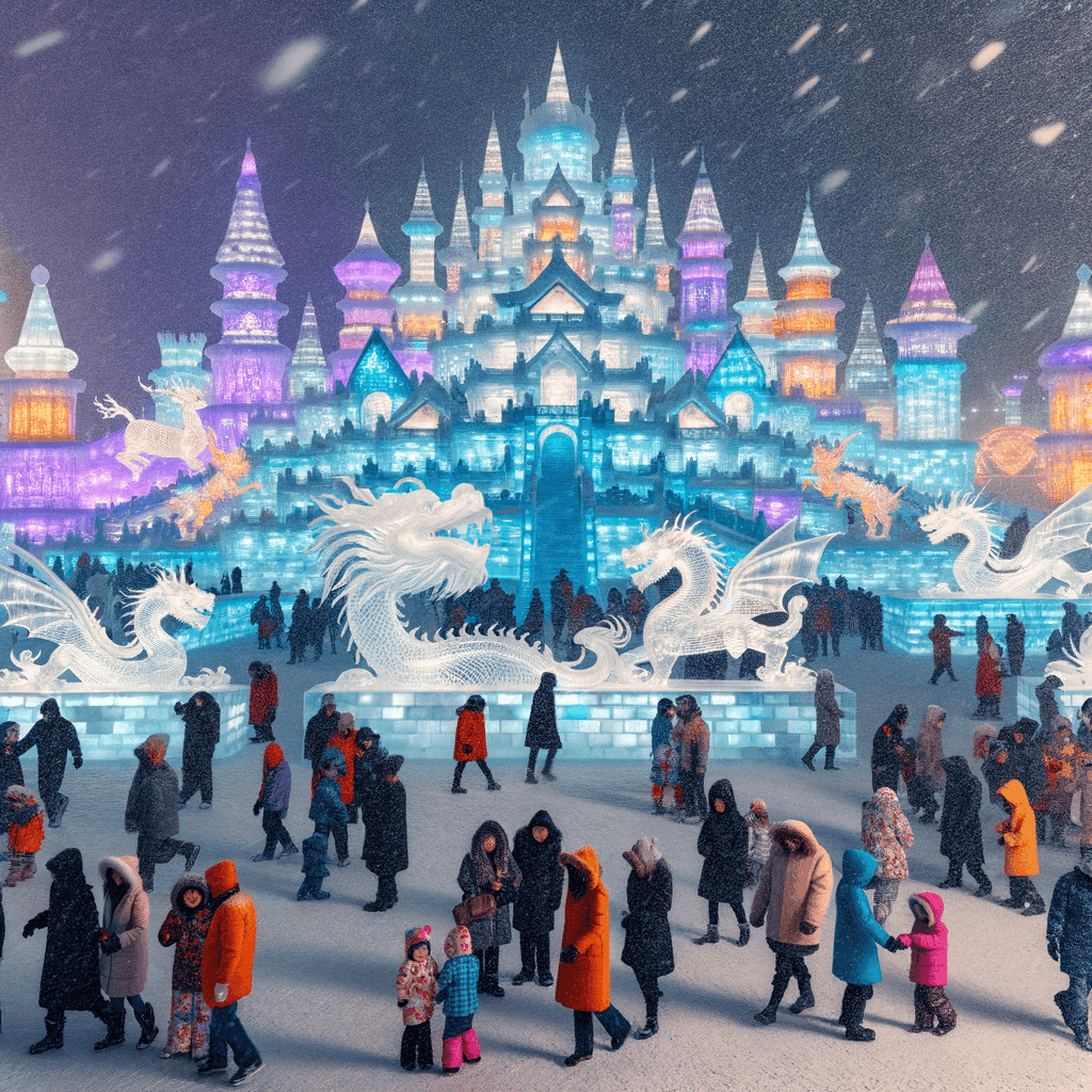 Harbin International Snow And Ice Festival - China Paint By Color