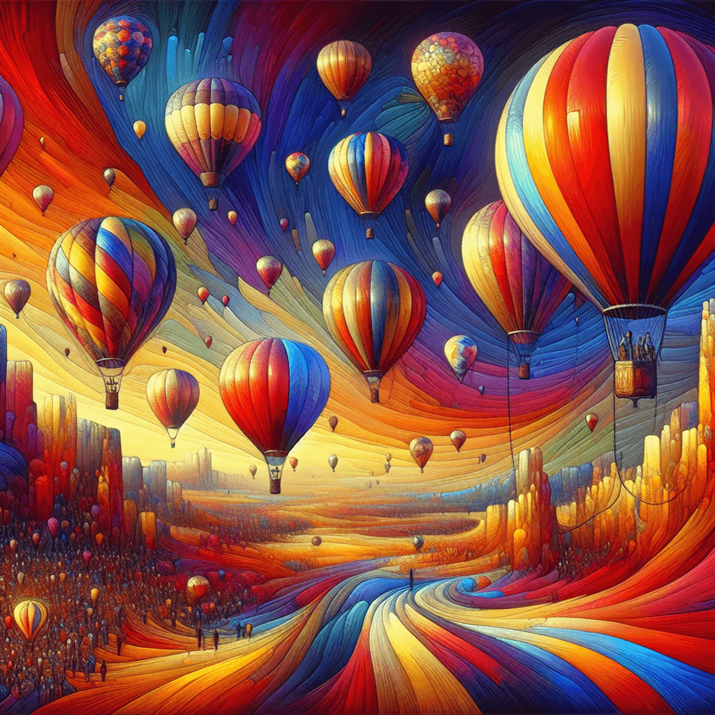Joyous Balloon Festival DIY Paint By Numbers