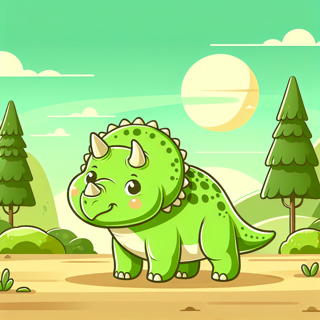 Adventurous Triceratops Painting By Numbers Kit