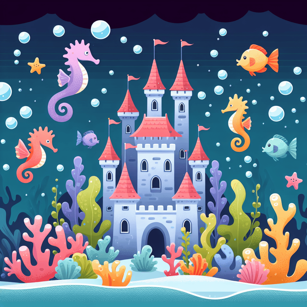 Undersea Castle Adventure Painting Number Kit