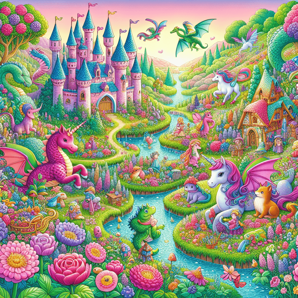 Charming Fantasy Adventures DIY Paint By Numbers