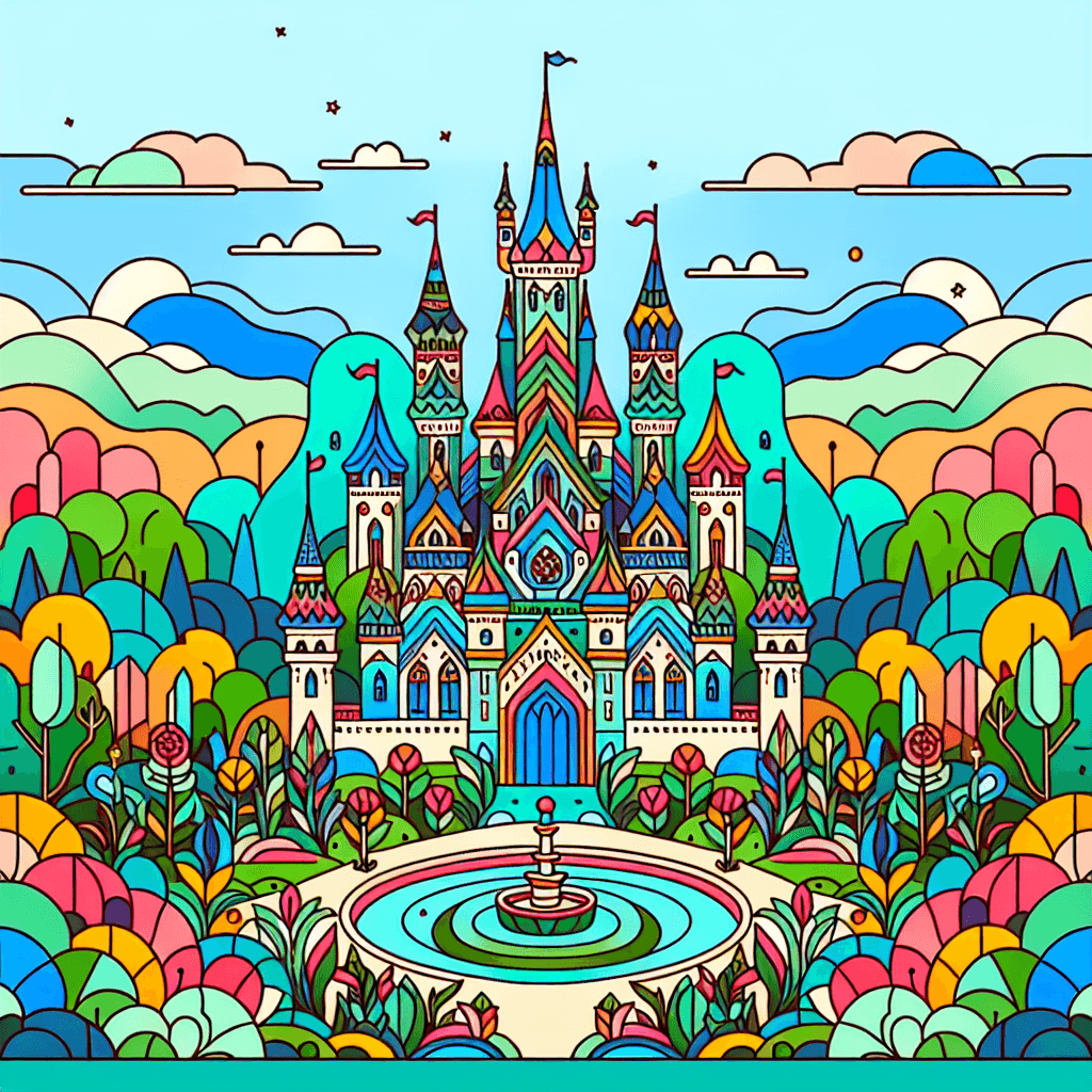 Magic Castle Dream Painting Number Kit