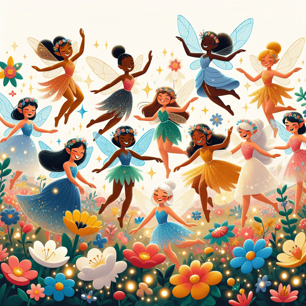 Giggling Fairy Friends DIY Paint By Numbers