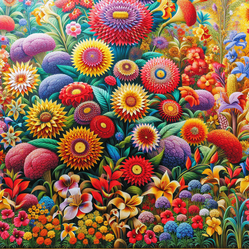 Vibrant Flora Symphony Paint By Number