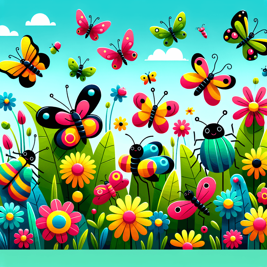 Bugs And Butterflies Paint By Number