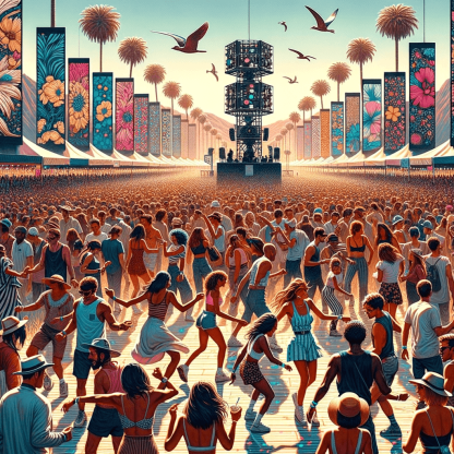 Coachella Valley Music And Arts Festival Painting By Numbers Kit