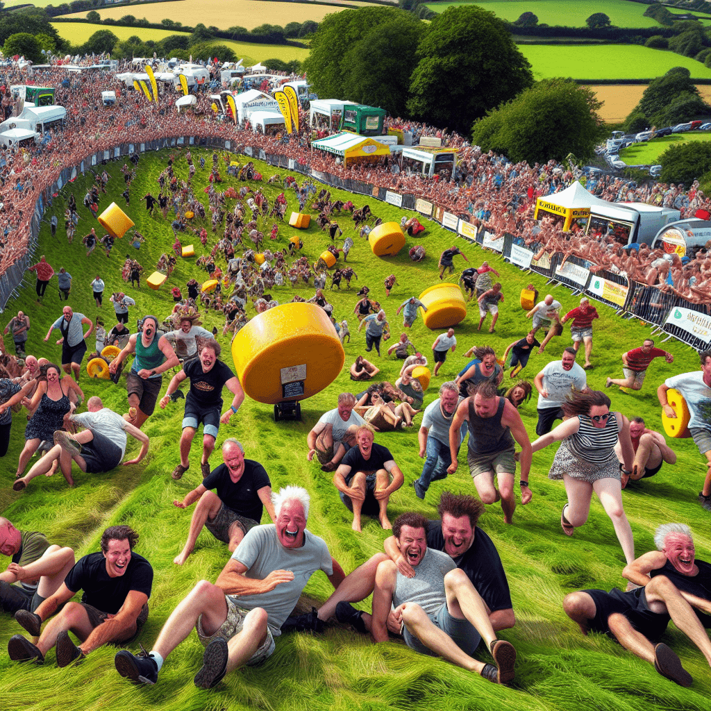 The Cheese Rolling Festival Painting By Numbers Kit