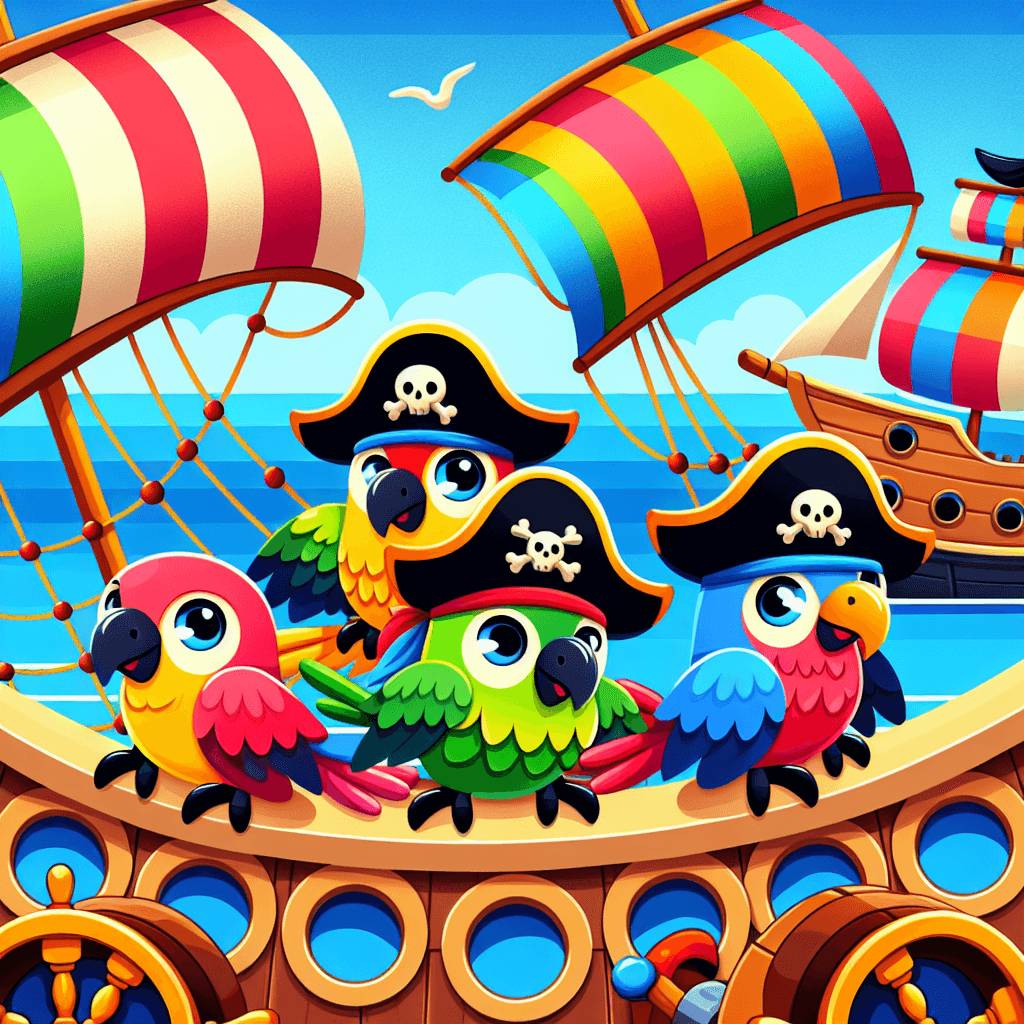 Pirate Parrot Party Paint By Number