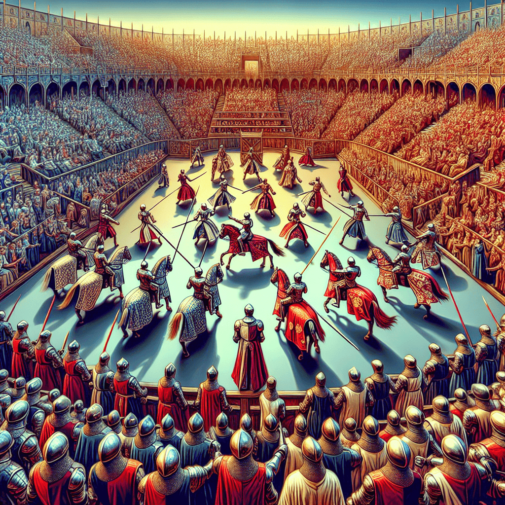 Medieval Knight's Tournament Paint By Number