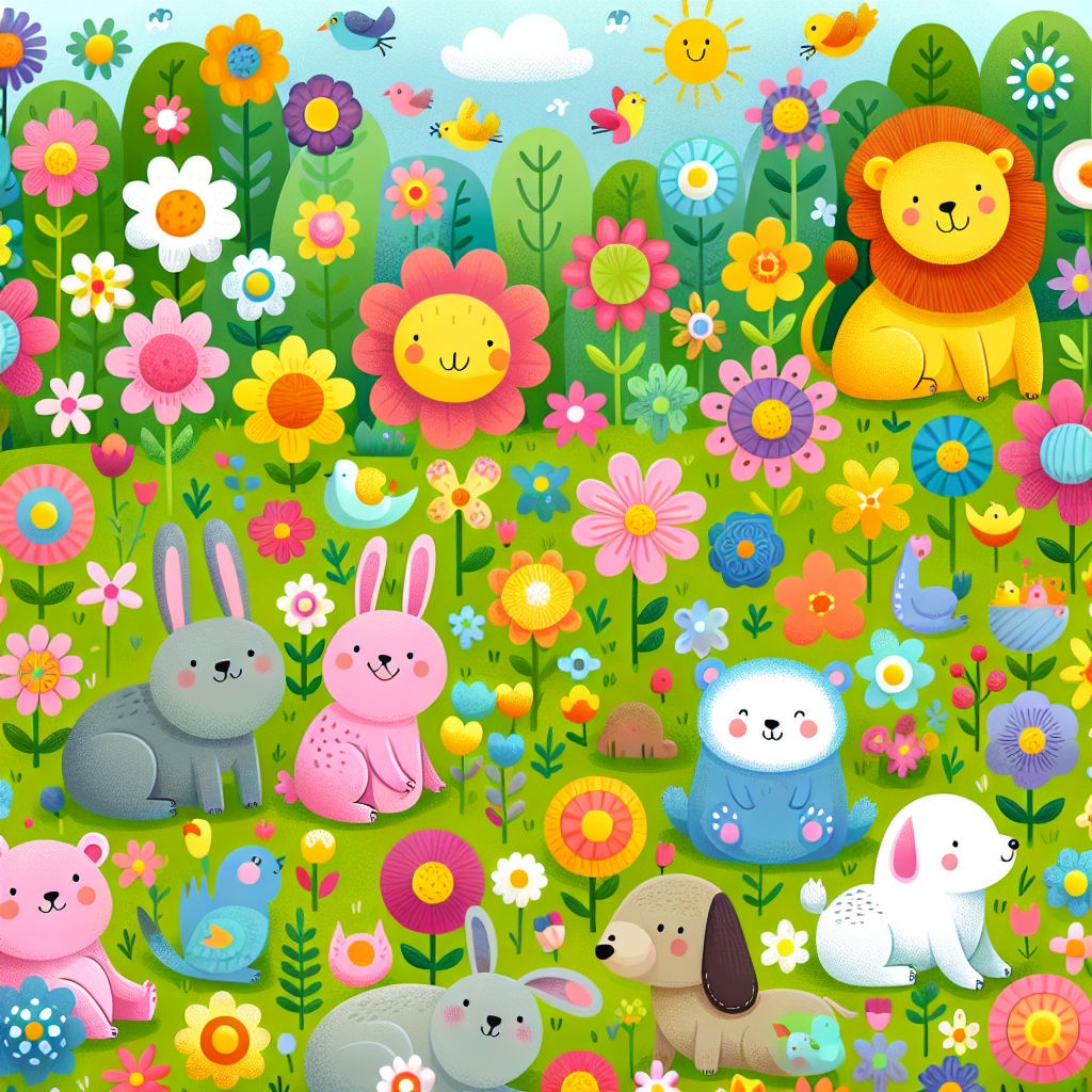 Springtime Frolic Fun Number Painting
