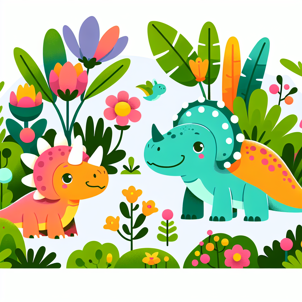 Garden Of Dinosaurs Number Painting