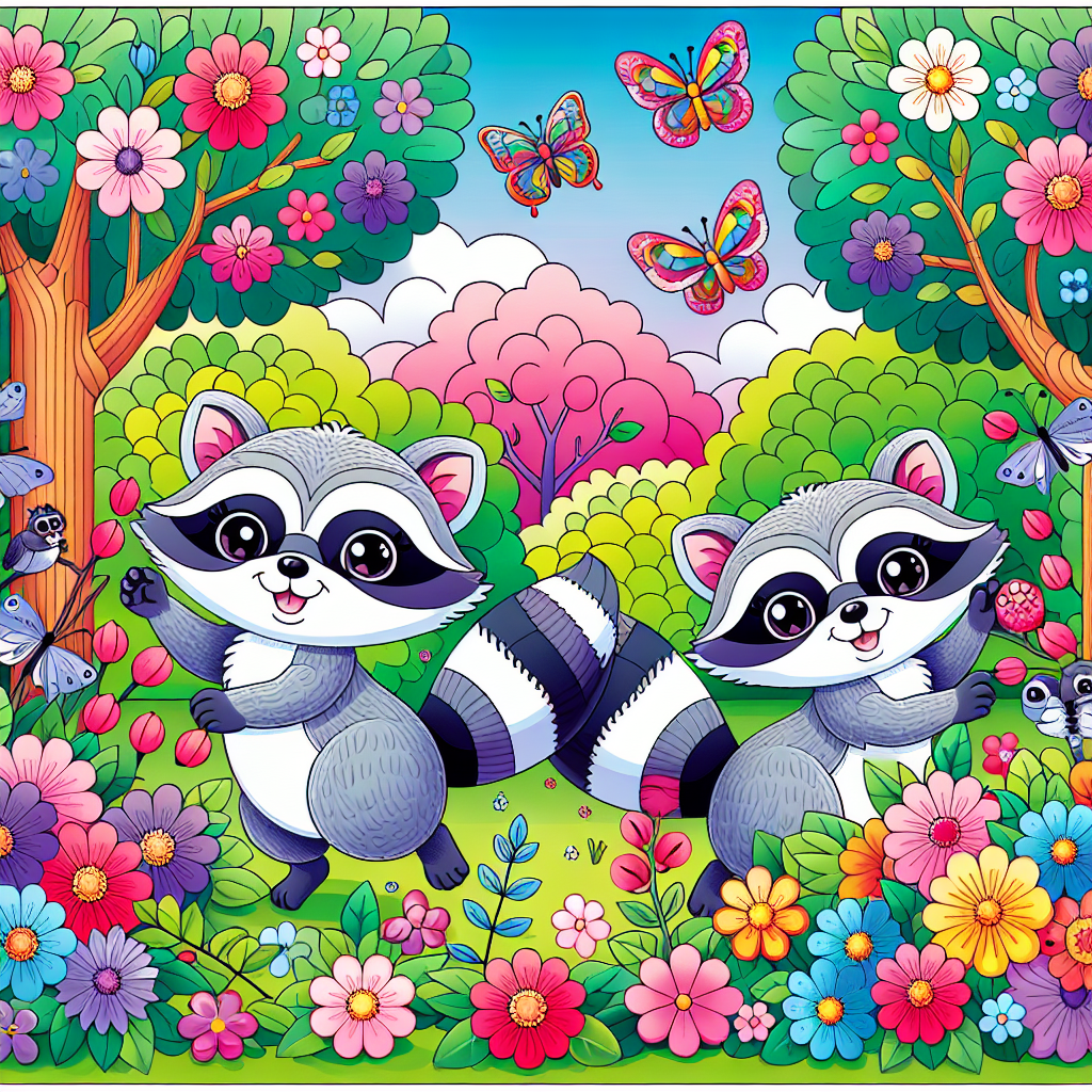 Charming Raccoons Paint By Numbers Kits