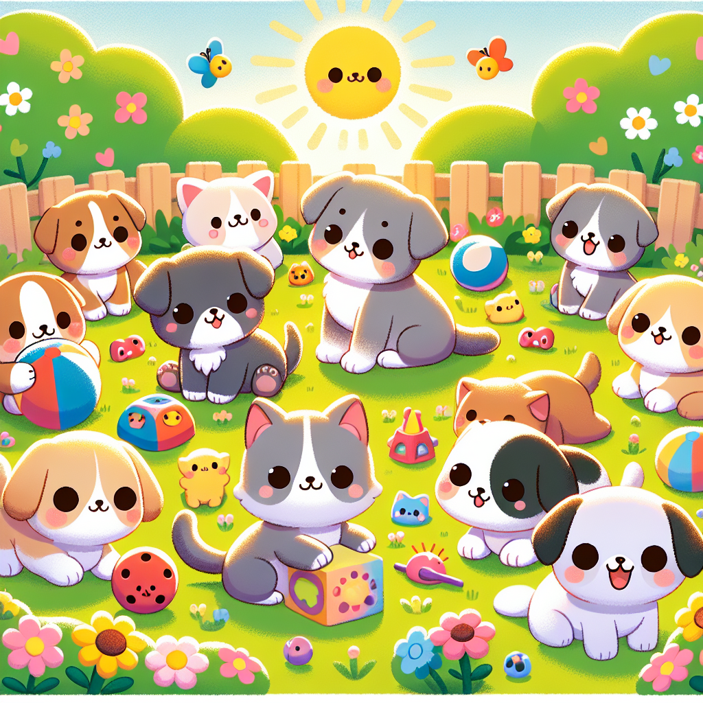 Cute Kittens And Pups Paint By Numbers