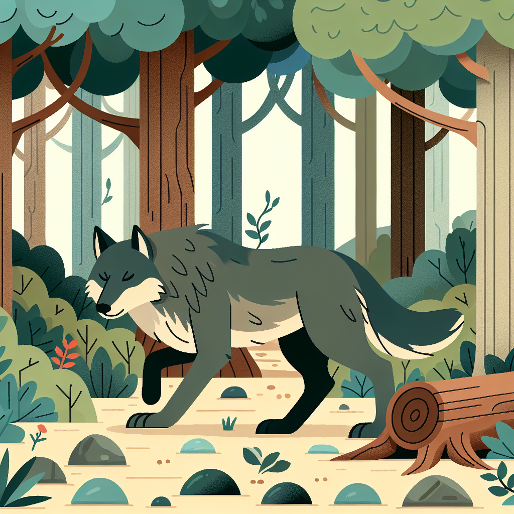 Wandering Wolf Trail Painting Number Kit