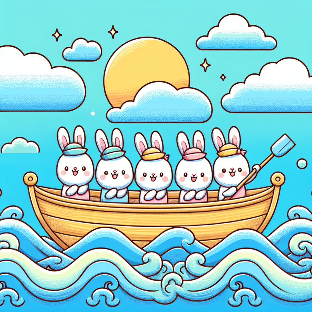 Sailing Bunnies Painting By Numbers Kit