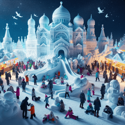 Sapporo Snow Festival Paint By Numbers