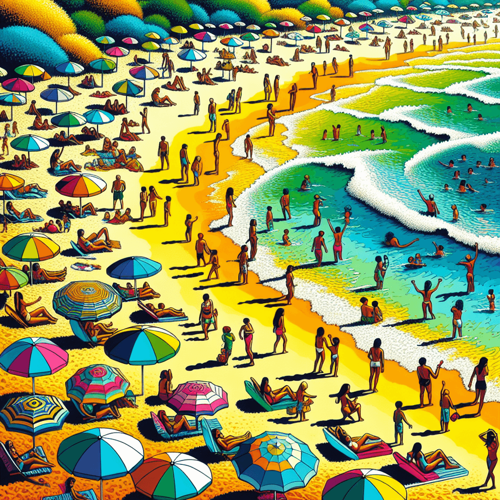 Radiant Summer Beach Day DIY Paint By Numbers