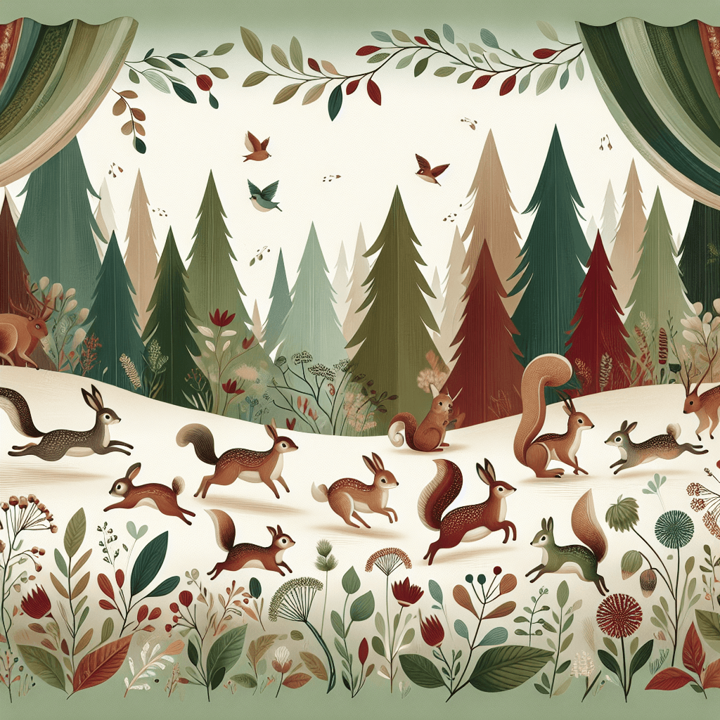 Woodland Critter Parade Paint By Numbers