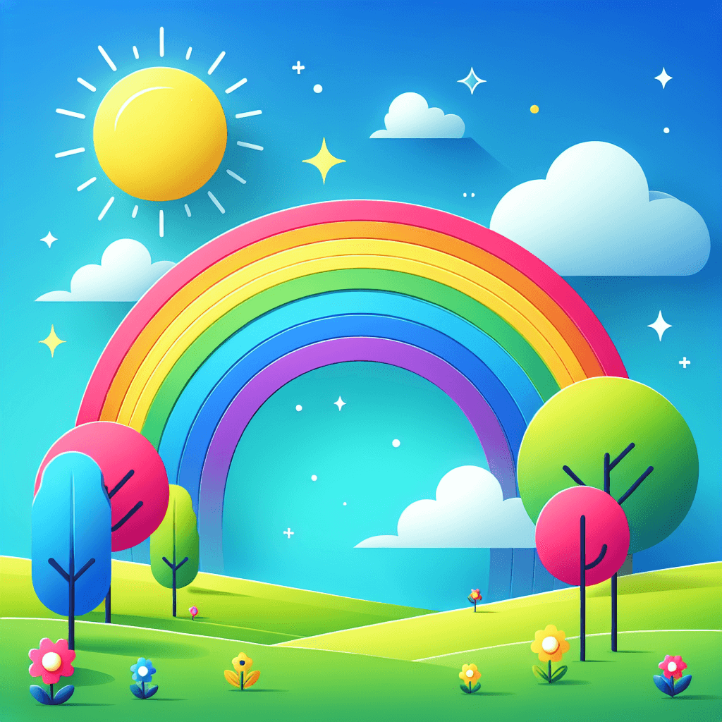 Whimsical Rainbows Painting Number Kit