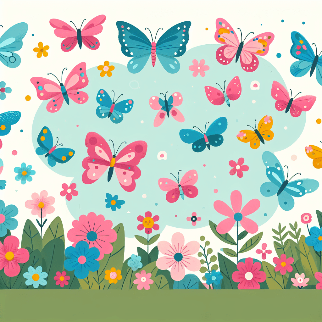 Wondrous Butterfly Garden Paint By Number